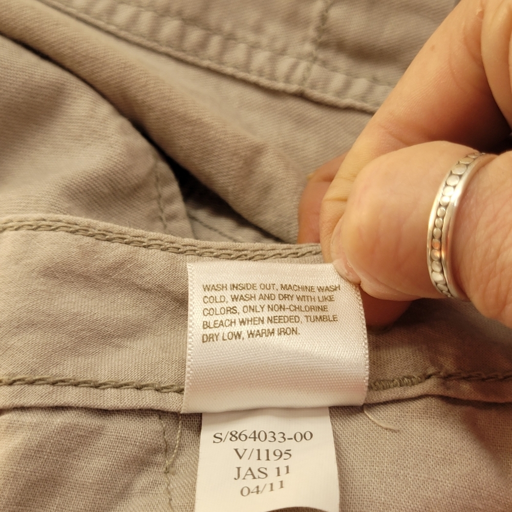 Old Navy Women's Linen Blend Capris Size 8 Beige Color - Picture 7 of 8